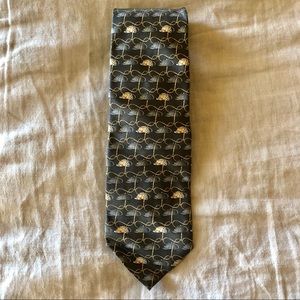 Men’s Burberry Silk Tie - Jockey Cap Print